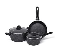 Joejis Set de 3 poêles à induction anti-adhésives - Set de 3 poêles à frire à induction