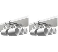 joeji's Kitchen Porte Tasse Suspendue & Organisateur Porte verres suspendu - Bon pour 10 tasses Placard Rangement (Lot de 2)