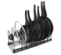 joeji's Kitchen Rangement couvercle casserole, Rack de rangement cuisine à 9 fentes, Rangement poele, couvercle, organisateur poele, casserole, porte casserole cuisine