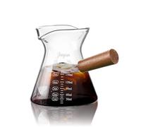 Joeyan 180ml Cuisine Verre Borosilicaté Doseur Petit, Mesureur en ml & oz | Pichet Gradué avec double Bec Verseur V et Poignée, Pot à Lait,Measuring Cup Pour Café Espresso,Cocktails,Matcha et Cuisine