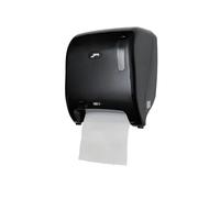 Jofel - AG65600 Distributeur de Papier Automatique, Distributeur de Papier Bobine Continue, fabriqué en ABS Noir, Papier 220 mm de Large, 200 mm mandrin Ø 35/45 mm