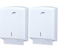 Jofel AH33000 Pliage en Z Distributeur de Serviette en Papier Blanc (Lot de 2)