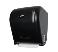 Jofel - Distributeur de Papier Bobine Continue, diamètre Entre 170 et 210 mm, Services prédécoupés de 20 cm, sans Levier, hygiène et économie maximales, fabriqué en ABS recyclé Noir Mat, AGR54600-MT