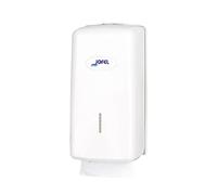 Jofel - Distributeur de Papier Toilette, 400 essuie-Mains en Zigzag Type Z, V et W, hygiène maximale par Simple Contact avec la Serviette, économie de Papier, boîtier ABS Robuste, Valor AH77000