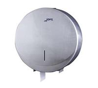 Jofel - Moyen Distributeur industriel de rouleaux de papier toilette, de papier jusqu'à 300m, diamètre max. 220mm Broche 45mm, Acier inoxydable satiné AISI 304 Anti-vandalisme, Futura AE25000