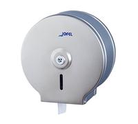 Jofel - Petit Distributeur Industriel de Papier Toilette, Distributeur de Rouleaux de Papier jusqu'à 200m, diamètre Max. 190mm, mandrin de 18 à 55mm, Corps en Acier Inoxydable satiné, Classic AE23200