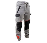 Jogging de travail molleton femme LMA TESSA - Gris Clair / Noir XXS