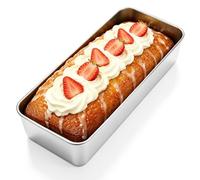 Jogoico Moule à Pain en Acier Inoxydable Grand Moule à Cake 32 x 14 x 6 cm | Rectangulaire Plaque de Cuisson Inox pour Pain de Mie, Gâteaux Lasagnes - Compatible Lave-vaisselle 1 Pièce