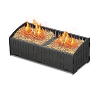 johgee Panier à pellets, 48 × 20 × 17,5 cm, 5 kg Panier de combustion à granulés pour cheminées et poêles