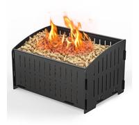 johgee Panier à pellets, Panier à pellets Portable pour cheminées et poêles, 29 × 20 × 17 cm, 3 kg, poêle de Camping d'urgence