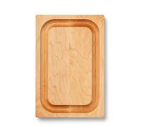 John Boos Chop-N-Slice Series Planche à découper rectangulaire en Bois d'érable 30,5 x 20,3 cm - 2,5 cm d'épaisseur, Bloc de Boucher réversible de 1,4 kg avec Coins faciles, rainure pour jus et Grain
