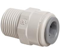 John Guest Adaptateur droit 3/8" Tube OD x 3/8" filetage mâle BSPT (un fourni)