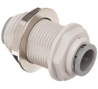 John Guest Connecteur de cloison 1/4" Tube OD (un fourni)