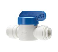 John Guest PPSV041212W Speedfit Robinet à boisseau sphérique droit en ligne 3/8" Tube