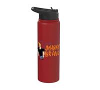 Johnny Bravo City Logo Stainless Steel Insulated Water Bottle