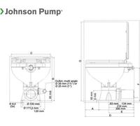 Johnson Pump AquaT cuvette de WC en porcelaine en vrac type Comfort