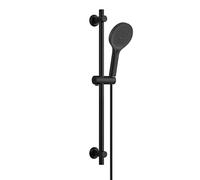 Barre de douche JOHO en acier inoxydable, 70 cm, avec pomme de douche, flexible et support ; ensemble de douche comprenant un support de pomme de douche réglable et une douchette à main à 3 jets, noir