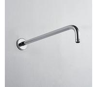 JOHO Bras de douche tube rond J en acier inoxydable 304 avec fonction anti-calcaire(40cm).
