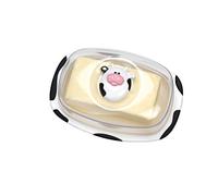 Joie 43344 Beurrier Moomoo, Plastique, Blanc/Noir, 17,8 x 10,2 x 12,7 cm