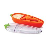 Joie Récipient à collation pour carottes - Sans BPA, compartiment de stockage alimentaire pour carottes et sauces, approuvé LFGB, orange