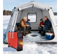 JOIEYOU Chauffages de jardin 8000 W Chauffage diesel avec boîtier en aluminium, écran LCD, filtre à air, poignée de transport et réservoir de 5 litres, chauffage diesel à ventilateur pour atelier/jard