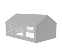 JOIEYOU Pavillon Tente de réception 4x6 m avec parois latérales amovibles Imperméable Stable Résistant à l'hiver Protection solaire Pavillon de jardin Tente de réception Tente de jardin, Gris