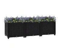 Joinmee Lit surélevé 120x40x38 cm Polypropylène Ce lit surélevé est un excellent choix pour faire pousser une variété de fleurs ou de plantes, ce qui en fait un excellent supplément à votre jardin. Ma