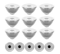 JOINPAYA 100 Pièces Abat-jour en Plastique Noir pour Lampe Solaire D'ornement Animalier, Résistant aux Intempéries, Design Réaliste, pour Décoration de Jardin Extérieur Réutilisable