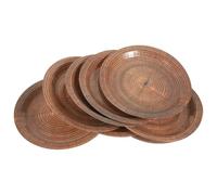 JOINPAYA 10pcs Assiettes à Dessert en Papier à Motif Bois Unique, Jetables et Élégantes, pour Rassemblements et Banquets D'anniversaire, Facilitant le Nettoyage