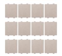 JOINPAYA 12 Pièces Couvercle de Guide D'ondes Micro-ondes Feuille de Mica, Résine et Mica, Beige, Compacte et Légère, pour Four à Micro-ondes, Pièces de Rechange pour Micro-ondes
