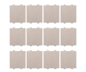 JOINPAYA 12 Pièces Couvercle de Guide D'ondes Micro-ondes Feuille de Mica, Résine et Mica, Beige, Compacte et Légère, pour Four à Micro-ondes, Pièces de Rechange pour Micro-ondes
