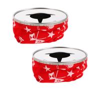 JOINPAYA 2 Pièces Cendrier de en Acier Inoxydable 304 Rond | Base Lestée Façon Pouf, Doublure Intérieure Amovible, Surface Brossée, Entretien Facile pour Ponts de Bateaux et Tables
