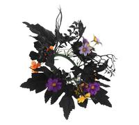 JOINPAYA 2 Pièces Couronne Porte-Bougie Pilier en Plastique pour Décoration de Table Halloween, Design Élégant et Installation Facile pour Fête d'automne