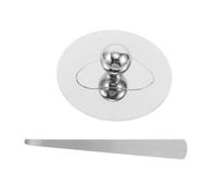 JOINPAYA 2 Pièces Couvercle D'éteignoir à Bougie sans Fumée Rond en | Bord Large, Design Perforé avec Crochet, Argenté, Usage Intérieur Extérieur