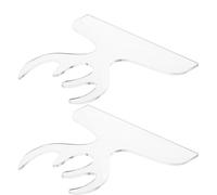 JOINPAYA 2 Pièces Modèle de Poignée en Acrylique Transparent pour Planche à Découper, Outil Cuisine Solide Améliorant la Précision pour Projets de Menuiserie