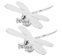 JOINPAYA 2 Pièces Statuette de Libellule, Ailes Amovibles | Décor de Table Moderne, Base Stable, pour Table Basse et Meuble Tv, Style Chic, Présent Raffiné
