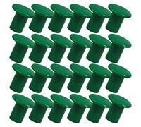 JOINPAYA 24 Pièces Capuchons de Protection en Plastique Vert pour Tuteurs en Bambou et Clôtures, Ventilation, Design Rond Élégant pour Jardins et Cours