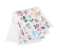 JOINPAYA 3 Feuilles Autocollants Muraux Alphabet et Chiffres en Pvc Mat, Décor Éducatif Amovible pour Chambre D'garçon et Filles et Crèche, Supporte L'apprentissage du Langage