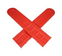 JOINPAYA 3 Pièces Fourreau en Plastique pour Tronçonneuse, Protège-chaîne de Tronçonneuse, PE Rouge, pour Guide-Barre, Travaux Forestiers et Sessions de Bûcheronnage Intensives
