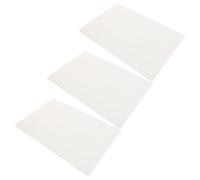JOINPAYA 3 Pièces Plaque Chauffante en Fibre Céramique 1260℃ Beige pour Poêle à Granulés et Bois en Extérieur, Protection Haute Température