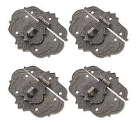 JOINPAYA 4pcs Loquet de Meuble pour Boîte en Bois en Alliage de Zinc Résistant la Corrosion, Style Rétro Antique, pour Coffret Bijoux et Remplacement de Moraillon Cassé