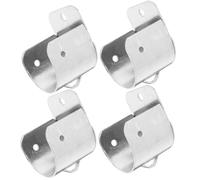 JOINPAYA 4pcs Supports Muraux en Acier Inoxydable Argentés, Supports Robustes pour Tringles à Rideaux Romaines, Montage Latéral, Résistance la Rouille et Stabilité Assurée