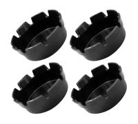 JOINPAYA 4pièces Cendrier Plastique Noir avec Fentes Collecte Sûre des Mégots pour Fumeurs Cendrier Intérieur et Extérieur pour Maison Restaurant et Patio