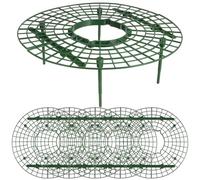 JOINPAYA 6 Pièces Étagère à Fraisiers en Plastique Vert, Support pour Fraises Qui Soulève et Favorise la Circulation d'air, pour Jardinage en Plates-Bandes Surélevées