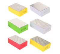 JOINPAYA 6 Pièces Tampons de Polissage Manuels en Carborundum, Forme Diamant, Grains 60/120/240/320/600/1000, pour Métaux et Verre, Bricolage et Artisanat