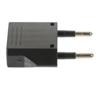 JOINPAYA Adaptateur Européen Compatible Prise Américaine et Italienne en Cuivre Noir 6a Convertisseur de Prise pour Usage 220v pour Voyage