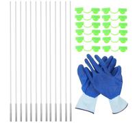 JOINPAYA Arceaux de Tunnel de Plantation en Plastique pour Légumes, Augmentation de Température et Humidité, Anti-Gel, Film Isolant en Hiver, 1 Set