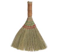 JOINPAYA Balai à Main pour Poussière et Débris pour Meubles en Miscanthus Compact et Doux Balai Chinois Nettoyage de Bureau et Extérieur