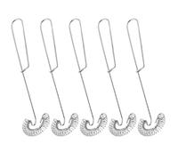 JOINPAYA Batteur à Œufs Manuel en Acier Inoxydable 5pcs à Œufs et Facile à Nettoyer pour Cuisson et Pâtisserie Mélangeur et Crème Réutilisable