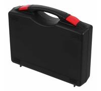 JOINPAYA Boîte de Rangement pour Outils Petite Mallette Noire en Plastique PP Couvercle Transparent Multifonctionnelle pour Projets DIY et Petits Accessoires
